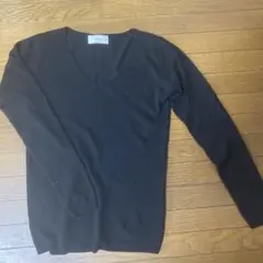 AZUL BY MOUSSY Vネックニット ブラック S