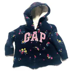 GAP 裏ボア　花柄　パーカー　サイズ12-18month