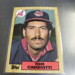 MLB 1987トップス トムキャンディオッティ　クリーブランドインディアンス