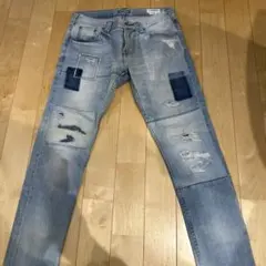 DOWBL リベイロ パッチワーク スキニーデニムパンツ - メルカリ