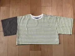 CITEN クレイジーパターン ボーダー 半袖Tシャツ