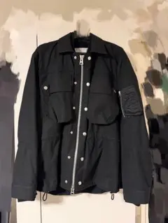 【新品未使用】sacai ブラック ミリタリージャケット　ブラック サイズ3 2026年最新】sacai カラー：ブラック系 メンズ ミリタリージャケットの