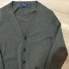 polo Ralph Lauren エルボーパッチニット カーディガン メランジ
