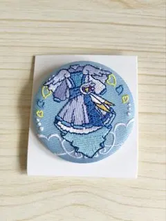 Hugっと!プリキュア　コスチューム刺繍缶バッジ　キュアアンジュのサムネイル