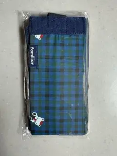 ♡新品未使用♡《ファミリア》シュパットS 青系ファミリアチェック