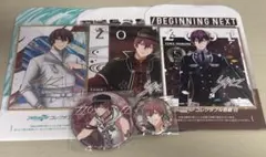 アイナナ　ZOOL 狗丸トウマ　色紙　缶バッジ