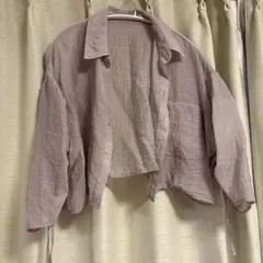 クロップドシャツ 五分袖