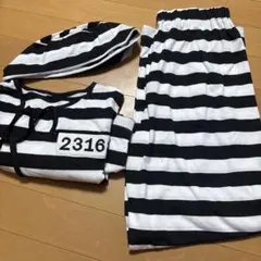 囚人 コスプレ衣装 ボーダー柄 ハロウィン 仮装 レディース