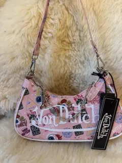 Von Dutch ショルダーバッグ ボルドー ホワイト - メルカリ