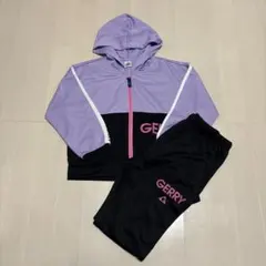 GERRY ジャージ上下セット 130cm 紫/黒