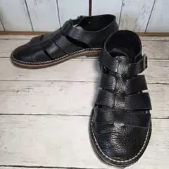 Jacques Soloviereグルカサンダル レザー27.5黒 本革 メンズ - メルカリ