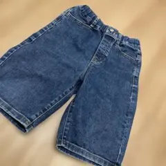 GU デニム ハーフパンツ ゴムウエスト ジーユー