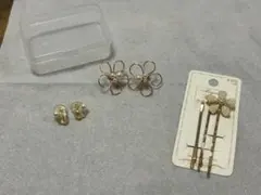 イヤリング（金アレ対応）、ヘアピン