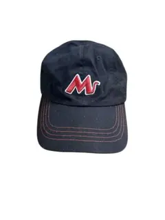 ディズニー】ミッキーマウス 刺繍 キャップ 帽子 黒 Mロゴ バックロゴ 調節可