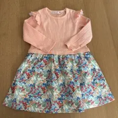 futafuta 長袖ワンピース 95cm 花柄のサムネイル