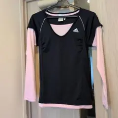 アディダス　レディーステニスシャツ　長袖　Mサイズ