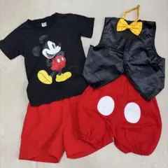 ミッキーマウス　コスチュームセットとルームウェア　120