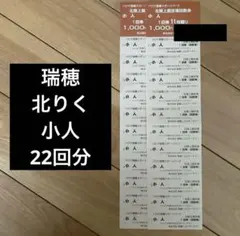 パロマ瑞穂スポーツパーク★北陸上競技場回数券★小人