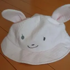 ポンポネット うさぎ ベビー帽子のサムネイル