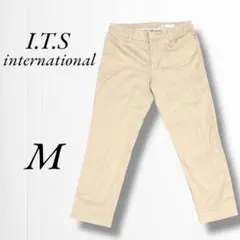 《イッツインターナショナル》ベージュパンツ/ズボン/ワーク/きれいめ/M