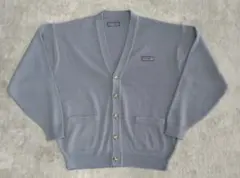 パタゴニア　カーディガン　コットン　グレー　ワンポイント　patagonia