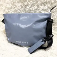 【極美品】 ペレボルサ チアーズ ラウンドショルダーバッグ ブルージェイ 撥水