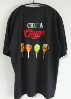 チュッパチャプス バックプリント 刺繍 Tシャツ メンズ LL