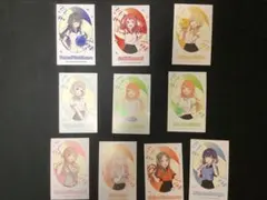 ラウンドワン 学園アイドルマスター イラストカード 9枚セット