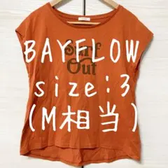 BAYFLOW オレンジ Tシャツ M ベイフロー　春　夏　秋　綿　コットンのサムネイル