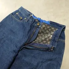 L.L.Bean古着デニムパンツエルエルビーン内側フリース総柄K351のサムネイル