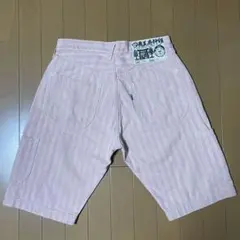 EVISU エヴィス ストライプ ショートパンツ ピンクのサムネイル