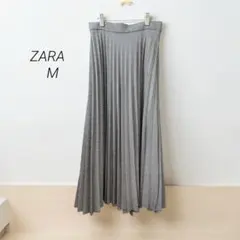 ZARA WOMAN プリーツスカート　千鳥格子　ロング　M