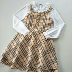美品★120cm BURBERRY LONDON ノバチェックワンピース