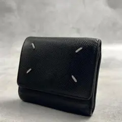 Maison Margiela ブラック 4ステッチ 折り財布 9354のサムネイル