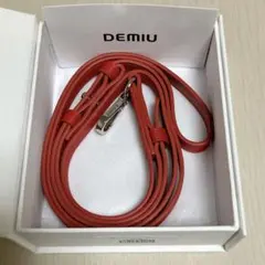 DEMIU デミュウ レザーストラップ 130cm 人気 ルビー 長さ調節可能