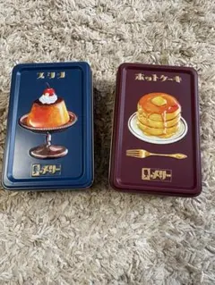 メリーチョコレート 缶 2個セット プリン ホットケーキ