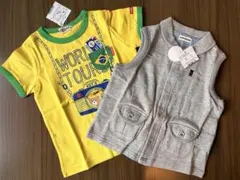 新品♡ミキハウス、ホットビスケッツ♡Tシャツ、ノースリーブ