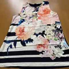 DAISY 花柄ノースリーブチュニック M-L