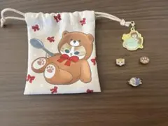 モフサンド　巾着、チェーン、ピアス