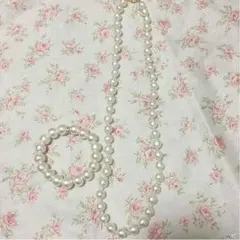 コットンパール❤︎ネックレス ブレスレットセット/ ショップチャンネル