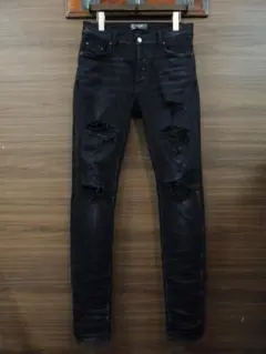 着画あり NO ID. Black coating Destroy skinny - メルカリ