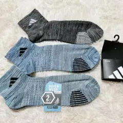 新品　アディダス　メンズ　スーパーメッシュソックス 3足セット 24-26cm