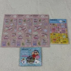 クレヨンしんちゃん フレークシール タイルシール ふわふわシール 【5点セット】