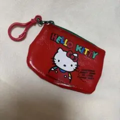 サンリオ　コインケースポーチ　ハローキティ レトロ キティちゃん レッド ガチャ