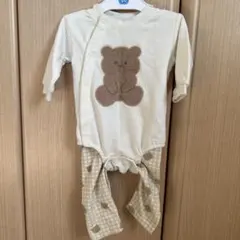 西松屋 ベビー 新生児 上下セット クマ ツーウェイ 60-70cm