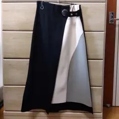 アシンメトリー ロングスカート