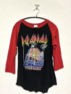【古着】Def Leppard Pyromania 七分袖カットソー