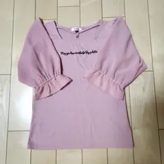 ピンクラテ 5分丈 カットソー S/160