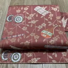 楽器楽譜ピアノトランペットバイオリン名古屋帯正絹#1048