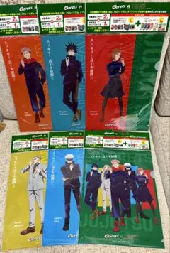 呪術廻戦 クロレッツ 描き下ろしイラスト A4クリアファイル 全6種コンプセット